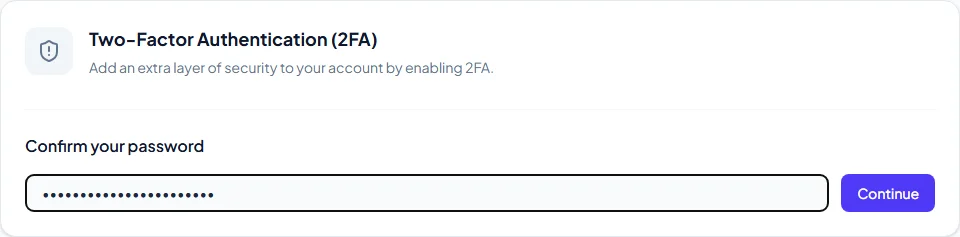 Password Confirmation