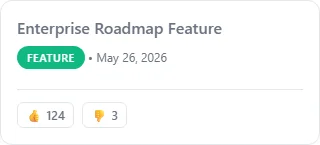 Upvote Button inside Widget card